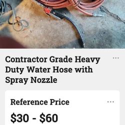 Heavy Duty Water Hose With Spray Nozzle