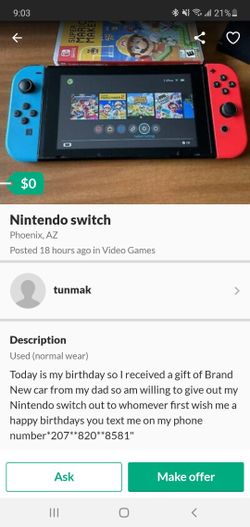 NINTENDO SWITCH (BE AWARE)!!!