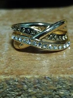 Size 8 promise ring engraved inside Love Will Keep Us Together