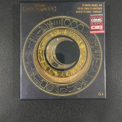 Moon Night Spinning Namel Pin