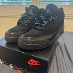 Nike Air Jordan 3 Black Cat Size 12 