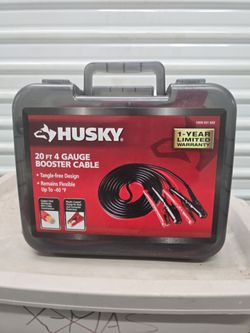Husky Booster Cables 4 Gauge 20ft