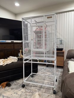 VIVOHOME 54” Large Bird Cage with Rolling Stand – Like New