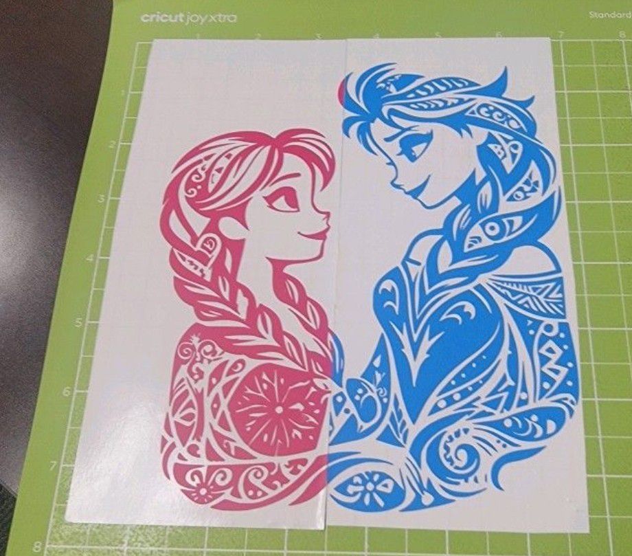 Elsa And Anna Vinyl Sticker