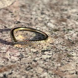 :-:-:14k Pandora :-: Sparkly :-: Wishbone :-: Ring:-:-: