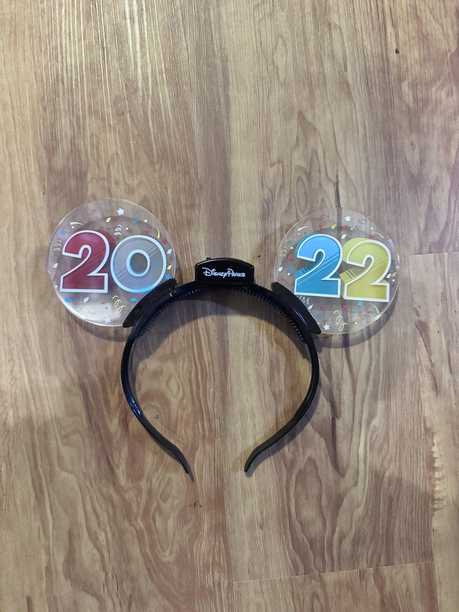 Disney Parks New Years 2022 Light Up Mickey Ears Glow 50th Anniversary Headband