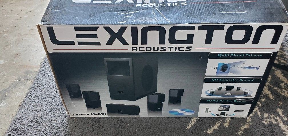 Home theater system lexington acoustics inspire lx-310 n2