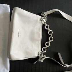 Michael Kors Light Beige Crossbody Leather Bag