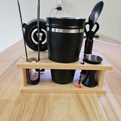 Cocktail Shaker Set with Stand