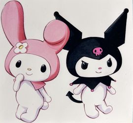 Kuromi And Melody Sticker