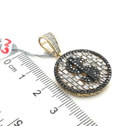 10kt Gold Diamond Money Sign Pendant 1.4ctw 3.90grams 165630 3