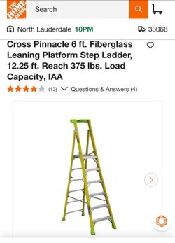 Louisville Pinnacle 6 ft. Fiberglass Platform Step Ladder