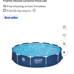 Coleman Above ground Pool  17 Round 3ft Deep $100