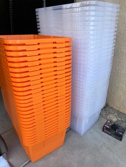 Storange bins contenedores de platico 27 galones 10x$70