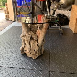 Wooden Glass Table