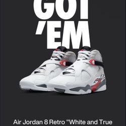 Nike Air 8s 2025 Bugs Bunny White & True Red