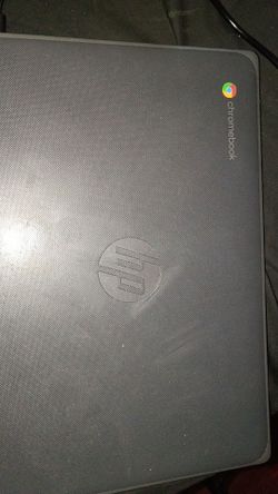 HP Chromebook 11A G8 Education Edition with an 11.6-inch screen, displaying the initial ChromeOS