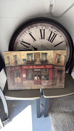 Bistro Art And Walk Clock