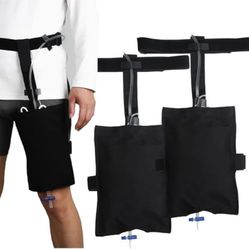 “New”Urinary drainage bag covers(2) catheter stabilization device,bag holder