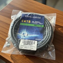 Cat8 Ethernet Cable (10 ft) ~ New