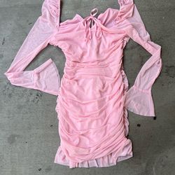 Pink Sheer Dress