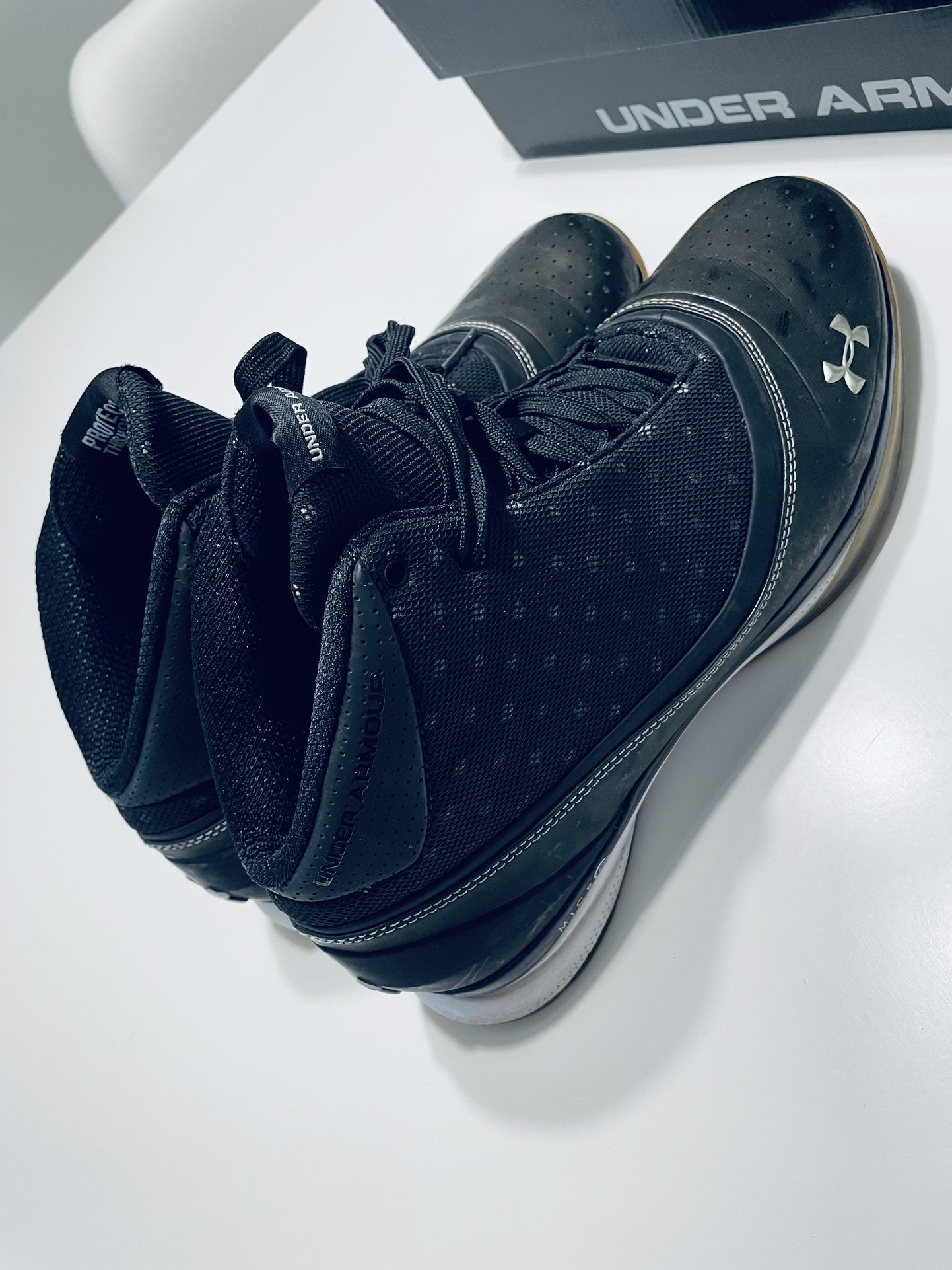 Under Armour Black Micro G Blur Basketball Shoes Mens US 10.5
