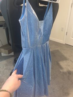 Blue dress with pockets size 2