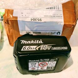 Makita Brand New 18 Volt 6ah Battery
