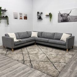 Gray Sectional Couch - Free Delivery 