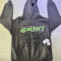Green and Grey sp5der sweatsuit