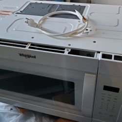 Clean White Whirlpool 1000w Microwave