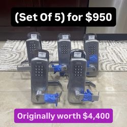 Heavy Duty Stainless Steel Lockset With Keypad (Set Of 5)