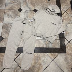 Size small light oatmeal essential hoodie