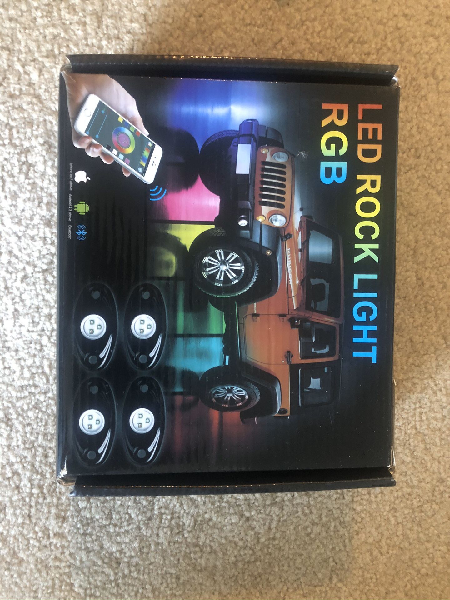 LED Rock Light Kits with 6/8 Pods RGB Lights
