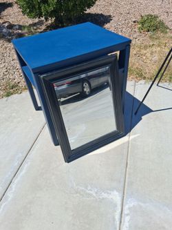 Cute Blue End Table, $10.00 Bublur cks