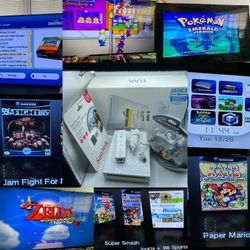 Ultimate Nintendo Wii Console GameCube Controller Bundle 