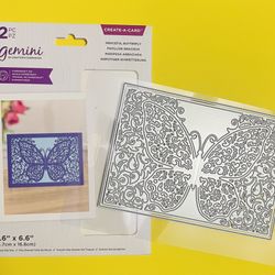 TODAYS SPECIAL ONLY Large 2PC 6.6” Tall Graceful Butterfly Card Front Die Cut