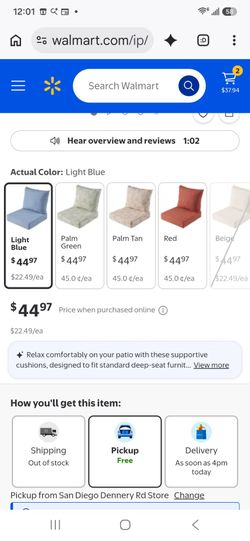 1 NEW chair cushion set - Grey
