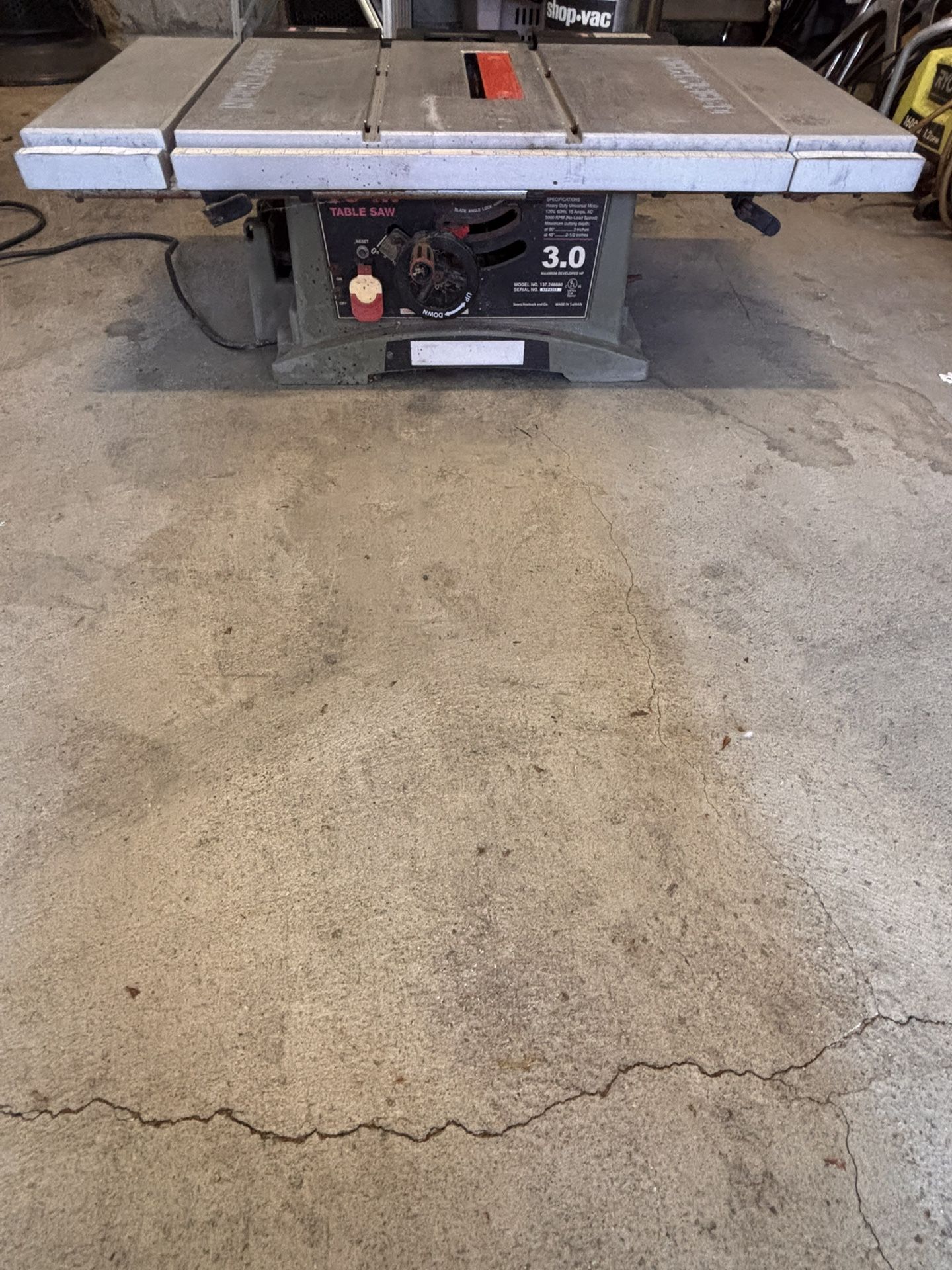 Craftsman 10” 3.0 Saw Table