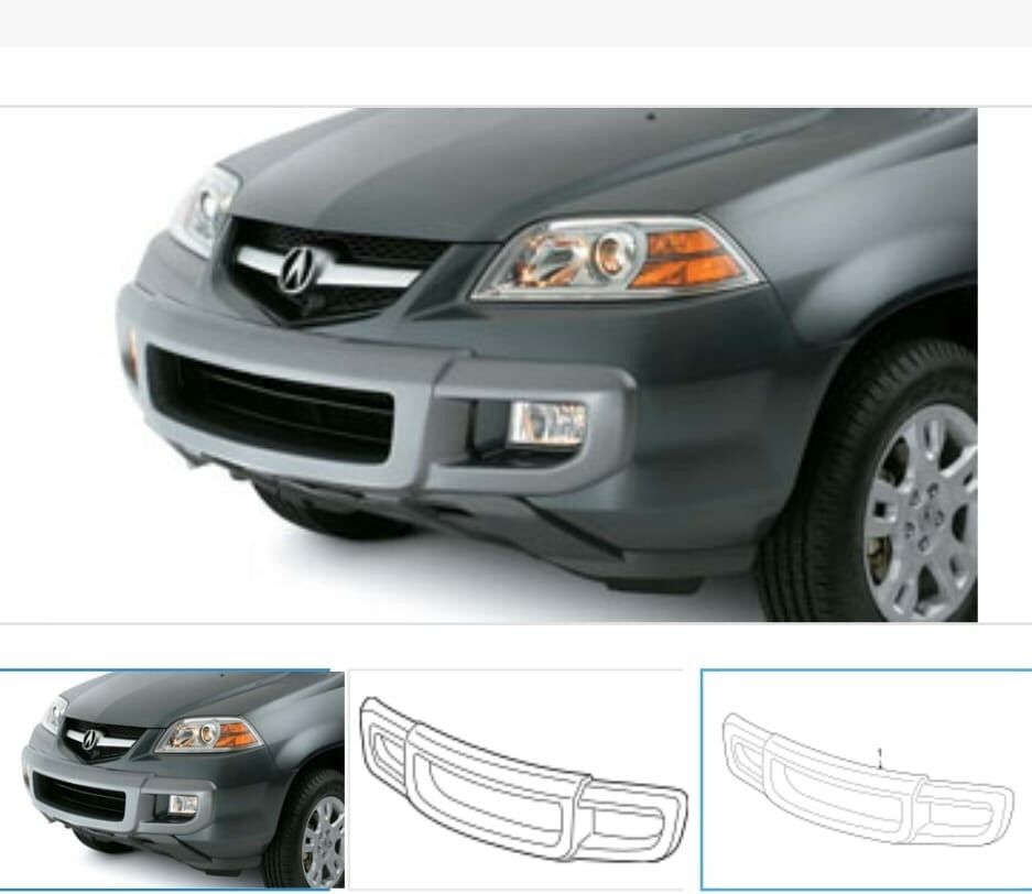 Acura MDX OEM Front Bumper Accessory Trim. 02-06.