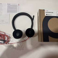 Poly Blackwire 3220 Wired USB Headset with Microphone