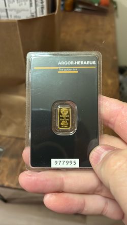 Argor-Heraeus 1g Fine Gold Bar 999.9