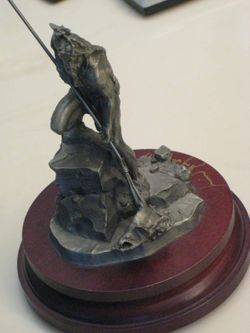 Michael Boyett American Indian Pewter Sculpture. Signed And Numbered