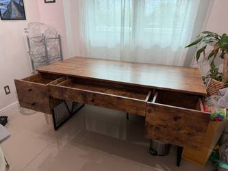 4-Drawer Manufactured Wood Writing Desk