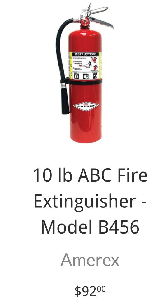 AMEREX 10-LB FIRE EXSTINGUISHER đŸ”¥Model(ABC)