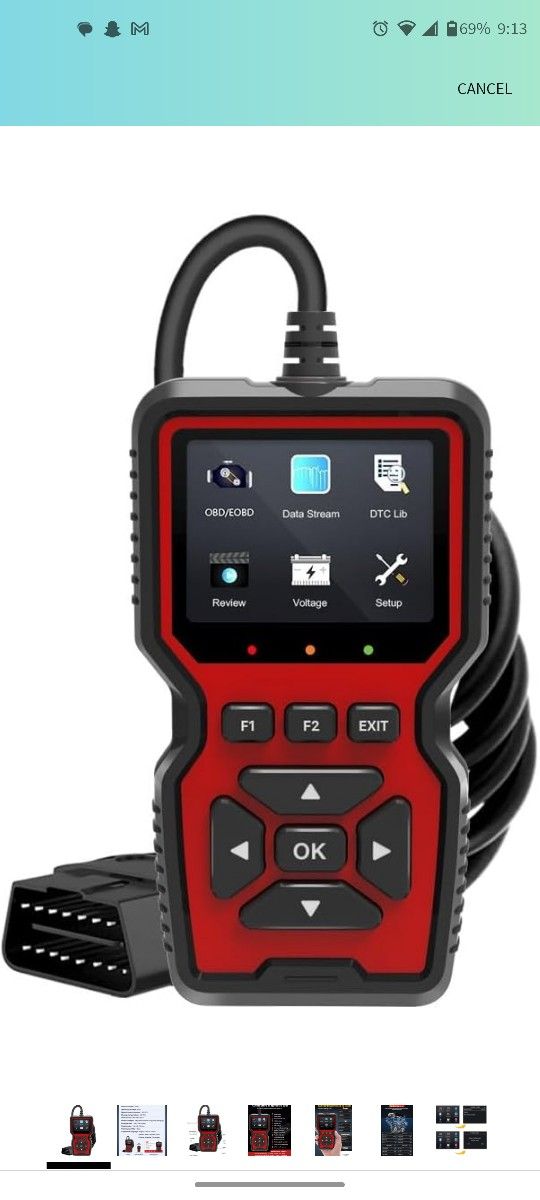 Automotive OBD II Diagnostic Tool – $30 Local / $40 Shipped
