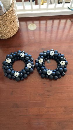 Pair Of Halloween Wreath