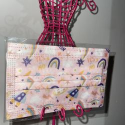 Facemask for kids disposable very cute colors🦋