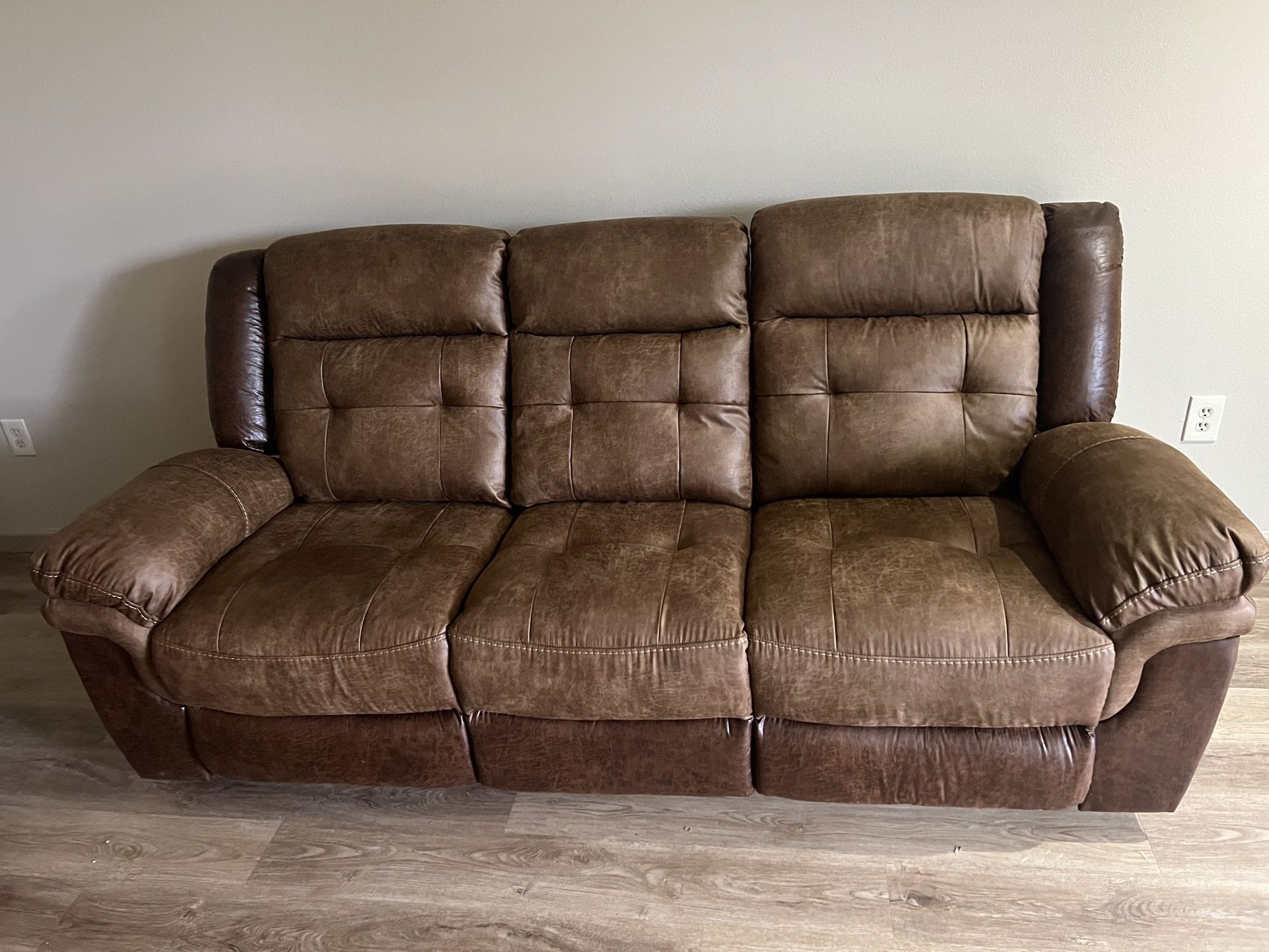 Brand New Real Living Sofa (Dual Recliner)