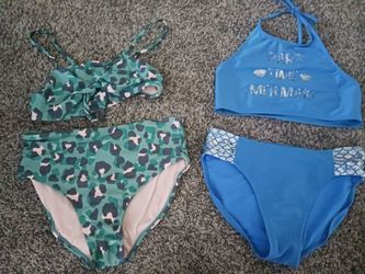 Two Girls Bikini Swimsuit Sets Size XL (14/16)